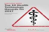 EXECUTIVE BRIEF Top 10 Health Technology … 10 Health Technology Hazards for 2017 Executive Brief ECRI Institute is providing this abridged version of its 2017 Top 10 list of health