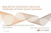 Muja Bus-tie Transformer Failure and Challenges of Item 9 - Muja Bus...Muja Bus-tie Transformer Failure and Challenges of Power System Operation. ... Station and Collie substation