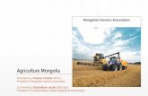Agriculture Mongolia - un-csam.orgun-csam.org/ppta/201410wuhan/5MN.pdf · Agriculture Mongolia ... Farm equipment dealership ... Winter greenhouses for expensive vegetable, fruit