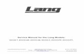 Service Manual for the Lang Models - Parts Towndownload.partstown.com/.../-/en_US/manuals/ECCO-C_spm.pdf · Service Manual for the Lang Models: ECCO-T, ECCO-AP, ECCO-SII, ECCO-C,