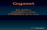 DX600A isdn/DL500A/DX800A all-in-one / BRD / A31008 … Bedienungsanleitun… · dukten finden Sie unter . 2 Gigaset DX800A all in one, DX600A ISDN und DL500A – Ihre starken Mitbewohner