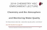 2014 CHEMISTRY HSC ENRICHMENT LECTURE - …cbms.mq.edu.au/wp-content/uploads/2014/11/Air_Water_2014.pdf · 2014 CHEMISTRY HSC ENRICHMENT LECTURE ... CFCs Before 1996 from fire extinguishers,