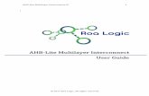 AHB-Lite Multilayer Interconnect User GuideIP - Roa … Multilayer Interconnect User GuideIP ... without the need of bus arbitration to be implemented by the Bus ... • AMBA AHB-Lite