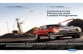 Commercial Finance and Lease Programs Brochure - Ford · PDF fileFord Credit reserves the right to change specifications, features and programs without notice and without incurring