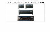 KOSTAC PZ Manual -  · PDF fileKOSTAC PZ Manual. General ... OFF to ON response < 0.5ms ON to OFF response < 0.5ms Terminal type Removable ... PZ3E1 DC 8 DC 8 AD 2ch
