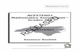 2013 Gr6-8 Math Assessor Book - North Carolina Public · PDF fileReleased Form RELEASED. MATHEMATICS ... Trial 1 • Present the ... SAY: “You have just finished sample items for