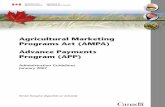 Agricultural Marketing Programs Act (AMPA) Advance ... · PDF fileAgricultural Marketing Programs Act (AMPA) Advance Payments Program (APP) Administration Guidelines January 2007 Version