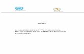 DRAFT UN SYSTEM SUPPORT TO THE AFRICAN UNION · PDF fileUN SYSTEM SUPPORT TO THE AFRICAN UNION COMMISSION CAPACITY BUILDING PROGRAMME. ii. iii ... IAPSC Inter-African ... PACTED Pan