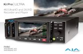 4K/UltraHD and 2K/HD Recorder and Player · PDF file4K/UltraHD and 2K/HD Recorder and Player Supports the latest technologies and workflows, including up to 4K 60p with 16-Channels