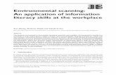 Environmental scanning: An application of information ... · PDF fileEnvironmental scanning: An application of information literacy skills at the workplace Xue Zhang, Shaheen Majid