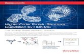 Higher Order Protein Structure Elucidation by HDX-MS Order Protein Structure Elucidation by HDX-MS The Orbitrap Based Workflow Solution The Thermo Scientific HDX Workflow comprises