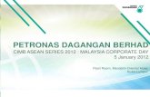 PETRONAS DAGANGAN BERHAD · PDF file•Strong demand for Jet Fuel supported by MAS/AirAsia and other airlines ... On 7 Oct 2011, PETRONAS Dagangan Berhad has invited the Formula One