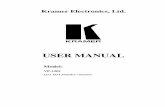 USER MANUAL - k.kramerav.comk.kramerav.com/downloads/manuals/vp-1201.pdf · Review the contents of this user manual ... enabling power supply to the unit Figure 2 illustrates the