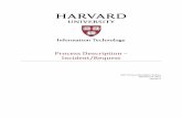 Process Description – Incident/Request - Harvard …hwpi.harvard.edu/files/huit/files/huit_process_description_v6.pdfProcess Description – Incident/Request HUIT Process Description