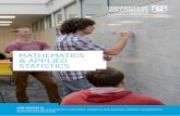 MATHEMATICS & APPLIED STATISTICS - UOWweb/@unia/documents/...MATHEMATICS & APPLIED STATISTICS ... science, engineering, agriculture and industry. A major in Applied Statistics equips