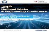 National Works & Engineering Conference - · PDF fileNational Works & Engineering Conference. M U N I C I P A L W ... Shane Hickey, Australian Project Solutions ... TRAINING . Chairperson: