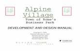 Alpine Business Park Design Manual 2010 - Rometownofrome.com/.../2015/11/Alpine-Business-Park-Design-Manual-20… · Alpine Village Town of Rome’s Business Park DEVELOPMENT AND