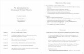 An introduction to Molecular Orbital Theory.ppt introduction to Molecular Orbital TheoryMolecular Orbital Theory 6 Lecture Course Prof G. W. Watson Ll d I tit t 2 36Lloyd Institute