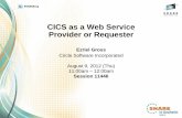 CICS as a Web Service Provider or Requester - Confex · PDF fileCICS as a Web Service Provider or Requester Ezriel Gross Circle Software ... groups messages into operations on an abstract