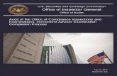 Audit of the Office of Compliance Inspections and ...27s... · Audit of the Office of Compliance Inspections and ... we provided management with a draft of our report for review and