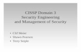 CISSP Domain 3 Security Engineering and Management of Securitymnissa.org/wp-content/uploads/2016/05/CISSP_Domain… ·  · 2017-03-04CISSP Domain 3 Security Engineering and Management