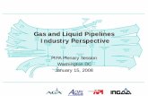 Gas and Liquid Pipelines Industry Perspective · PDF fileGas and Liquid Pipelines Industry Perspective ... àIntegrity management costs ... Interstate Natural Gas Pipeline ROW Construction