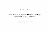 Sri Lanka The Employment Relationship (scope) in Sri · PDF fileSri Lanka The Employment Relationship (scope) ... Of the employed persons 67.2 percent are males and ... 27 percent