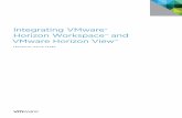 Integrating VMware Horizon Workspace and … VMware ® Horizon Workspace and VMware Horizon View ... Authentication Flow Sequence ... Integration of Horizon View with Horizon ...