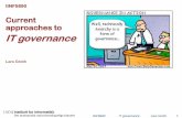 Current approaches to IT governance - Forsiden - · PDF filePPT MQ NL (SMD) APPC Fleipe Weboffice VTRAN Hele rekka MQ MQ . MQ . ... (CISM) – Certified in the ... Executive Summary