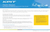 Tech Notes - Aerospace & Defense Contractor Case …kpit.com |  Tech Notes Aerospace & Defense Contractor Case Study By implementing the KPIT Tech Notes add …
