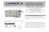 INSTALLATION INSTRUCTIONS - Lennox FIRED BOILER INSTALLATION INSTRUCTIONS PRODUCT LITERATURE Lennox Industries Inc. Dallas, Texas This boiler cannot be used with all types of chimneys.
