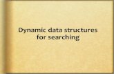 Dynamic data structures for searching - University Of Dynamic data structures for searching. Binary search trees Let K 1, K 2, ..., K n be n distinct keys in ascending order. Let T