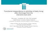 Functional independence in activities of daily living ... · PDF fileFunctional independence in activities of daily living ... • Measure patients´ functional independence in activities