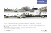 A review of bus rapid transit implementation in India · PDF fileA review of bus rapid transit implementation in India ... Between 2008 and 2015, bus rapid transit system (BRTS) ...