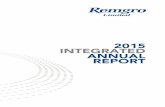 2015 INTEGRATED ANNUAL REPORT - Home - Remgro · PDF file · 2015-12-07The 2015 Integrated Annual Report provides a holistic view of ... Remgro Finance Corporation Remgro Management