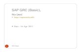 SAP GRC (Basic), - dbmanagement.infodbmanagement.info/Books/MIX/GRC_Basic-1.pdf · SAP GRC (Basic), Biju (jays) ... SAP worksteps 3 GRC Basic. ... SAP Security – The major elements