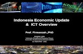 Indonesia Economic Update & ICT Overview - Regulasi Development Index Indonesia Connectivity Scorecard Digital Economy Ranking 2010 Negara Ranking 2009 Ranking 2010 Overall score Connectivi
