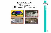 BOKELA Rotary Drum  · PDF file08.04.2008 2-3-BOKELA drum filters are designed for different applications in the minerals, salt, ore, chemical, pharmaceutical and food industry