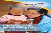 Helping to Nourish the Best Start in Life - Mead Johnson to Nourish the Best...Helping to Nourish the Best Start in Life: ... We know that good nutrition early in life supports ...