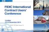 FIDIC-ITA Task Group 10 -  · PDF filePresentation of Task Group 10, Contract Form for Tunnelling and Underground Works