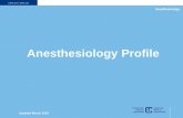 Anesthesiology Profile - Canadian Medical Association | · PDF fileAnesthesiology Anesthesiology Profile Updated November 2016 3 GENERAL INFORMATION Source: Pathway evaluation program
