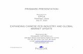 EXPANDING CHINESE PCB INDUSTRY AND … Presentation for...©Prismark Partners LLC 1 PRISMARK PRESENTATION PREPARED FOR: CPCA Shenzhen, China July 27, 2015 EXPANDING CHINESE PCB INDUSTRY