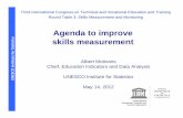 Agenda to improve skills measurement - · PDF fileskills measurement Albert Motivans ... Conceptual framework for policymaking Sector analysis ... (within the system) Employment status