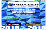 REMOTE START BUYERS GUIDE - Pioneer Music Co.pmcav.co/assets/catalogs/Remote Start 2015-16web.pdf ·  · 2015-12-08SECURITY with REMOTE START. REMOTE START. ... • Add SmartStart