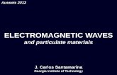 ELECTROMAGNETIC WAVES - Alert Geomaterialsalertgeomaterials.eu/.../10/Presentation-Electromagnetic-Waves.pdf · ELECTROMAGNETIC WAVES and particulate materials ... Consider solution