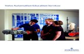 Valve Automation Education Services - · PDF fileValve Automation Education Services offers training ... • Actuator Manual Sizing/Selection ... Speed Control Valves and Valve Mounting