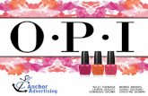 Summary and Overview Anchor Advertising - Ithaca College · PDF fileclients that will last a lifetime. Anchor Advertising. 4. ... brand of nail polish over another based on the brand’s