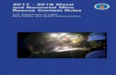 2017 - 2018 Metal and Nonmetal Mine Rescue Contest Rules · PDF file2017 - 2018 Metal and Nonmetal Mine Rescue Contest Rules ... RICHARD WEST, (BG-174A), ... Leo M. Bradshaw