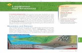 Landforms Main Ideas and Resources - GeographyMattersChapter... · and Resources Main Ideas ... They form a rugged barrier separating ... FERTILE PLAINS These rivers play a key role