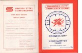 Swansea City v Northampton Town 5 April 1974 - · PDF fileMATCH DAY MAGAZINE lop . PRECISION PLASTIC ENGINEERS OFFER EXCELLENT EMPLOYMENT ... the rest-aurant, offering an excellent